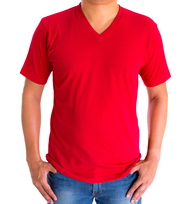 H&H T-shirt basic Rood