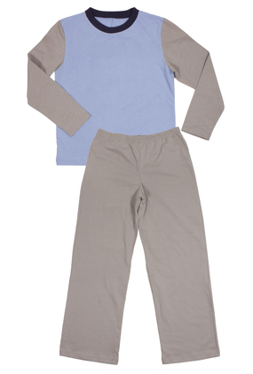 Gasman Pyjama Grijs/Blauw - afb. 1
