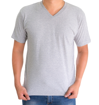 H&H T-shirt basic Grijs - afb. 1